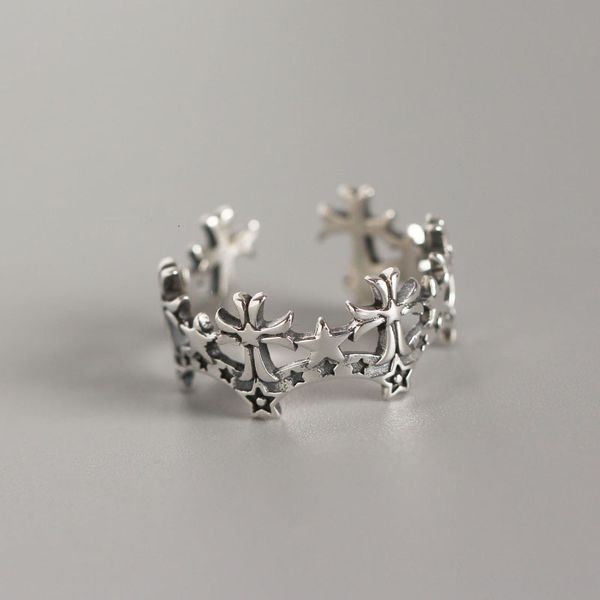 tyj0248 japanese and us chaozhou cross star silver ring s925 silver star index finger ring
tyj0248 japanese and us chaozhou cross star silver ring s925 silver star index finger ring