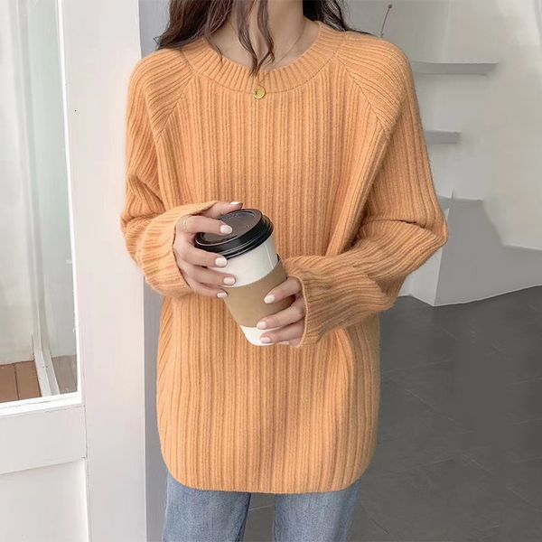 2021 new korean style wome's solid spring autumn sweaters long sleeve jumper round neck casual knitted for female pullover bklq, White;black
2021 new korean style wome's solid spring autumn sweaters long sleeve jumper round neck casual knitted for female pullover bklq, White;black