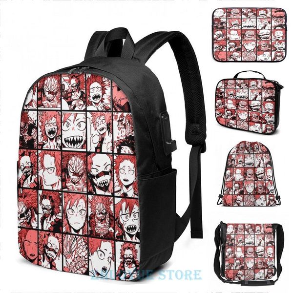 backpack funny graphic print bnha kirishima collage usb charge men school bags women bag travel laptop
backpack funny graphic print bnha kirishima collage usb charge men school bags women bag travel laptop