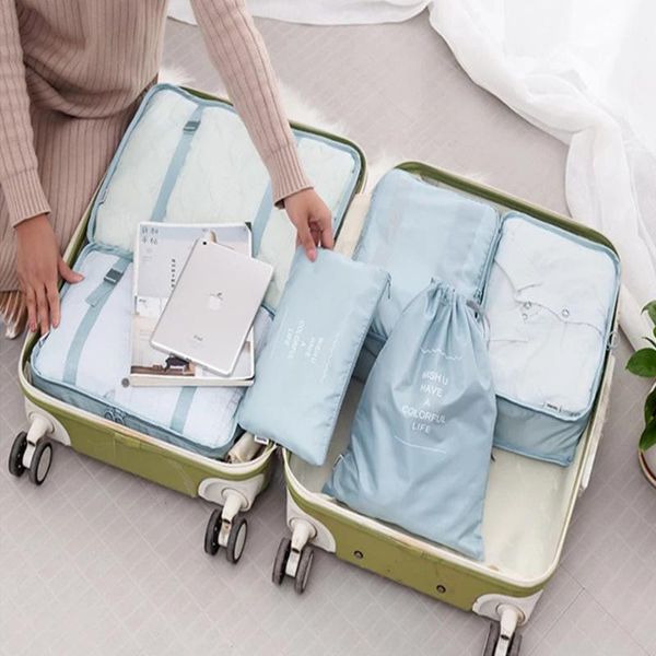 storage bags 6pcs/set travel suitcase organizer waterproof luggage pouch clothes toiletry portable sorting bag
storage bags 6pcs/set travel suitcase organizer waterproof luggage pouch clothes toiletry portable sorting bag