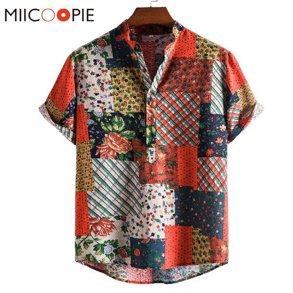 men's casual shirts summer vintage clothes mens short sleeve plaid floral print hawaiian shirt blouses men clothing streetwear, White;black
men's casual shirts summer vintage clothes mens short sleeve plaid floral print hawaiian shirt blouses men clothing streetwear, White;black