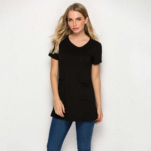 saleeffects color on ladies wild short mouths loose o nek women with pocket casual comfortable women's t-shirt, White
saleeffects color on ladies wild short mouths loose o nek women with pocket casual comfortable women's t-shirt, White