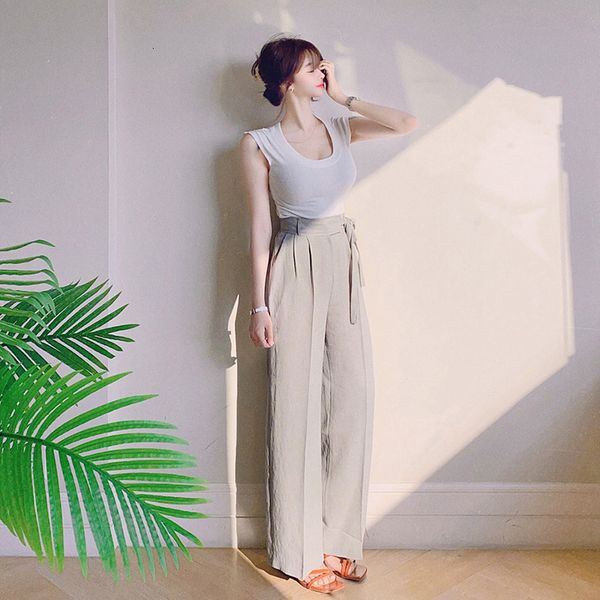 new arrival fashion casual sets for women summer office lady work style simple trend sleeveless and long pant two piece set ny65, Black;gray
new arrival fashion casual sets for women summer office lady work style simple trend sleeveless and long pant two piece set ny65, Black;gray