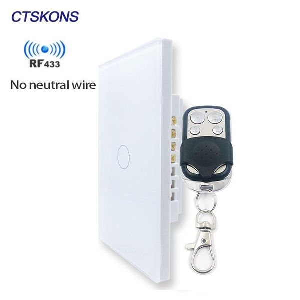 smart home control rf light touch switch wireless remote tempered glass panel no neutral wire 110v 220v wall sensor interrupter
smart home control rf light touch switch wireless remote tempered glass panel no neutral wire 110v 220v wall sensor interrupter