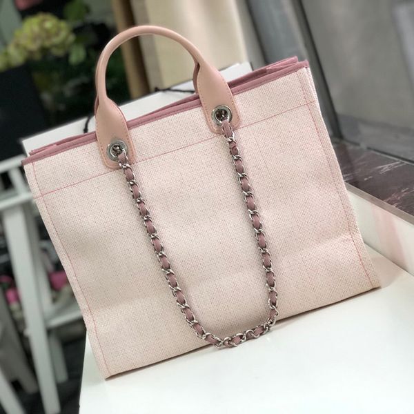women beach bag designer handbags shoulder fashion large tote with chain shopping bags 38 cm
women beach bag designer handbags shoulder fashion large tote with chain shopping bags 38 cm