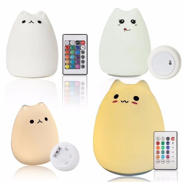 night lights cute cartoon cat led light plus size 3d animal luminaire nightlight for children beside lamp 7 color changed
night lights cute cartoon cat led light plus size 3d animal luminaire nightlight for children beside lamp 7 color changed
