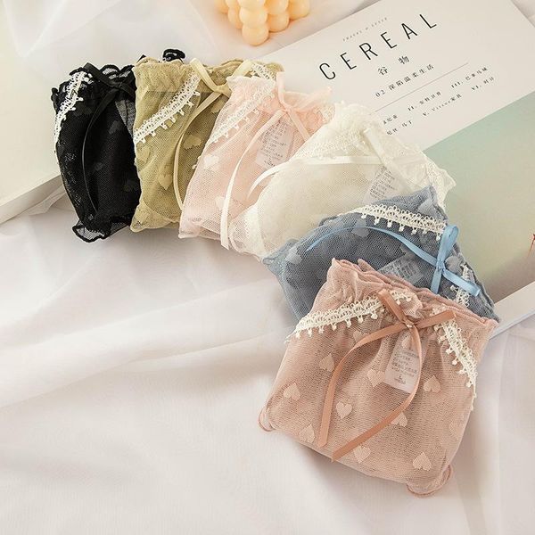 women's panties 6 pieces/ product japanese love underwear lace transparent mid-waist shorts girl thin section breathable mesh, Black;pink
women's panties 6 pieces/ product japanese love underwear lace transparent mid-waist shorts girl thin section breathable mesh, Black;pink