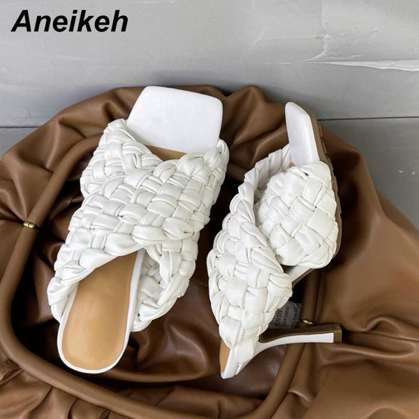 slippers aneikeh 2021 fashion pu women's shoes summer thin heel peep toe shallow checkered party dress elegant outside, Black
slippers aneikeh 2021 fashion pu women's shoes summer thin heel peep toe shallow checkered party dress elegant outside, Black