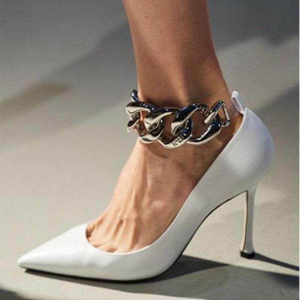 dress shoes ribetrini 2021 brand chain strap pointed toe stiletto heel pumps for women spring design fashion women's woman, Black
dress shoes ribetrini 2021 brand chain strap pointed toe stiletto heel pumps for women spring design fashion women's woman, Black