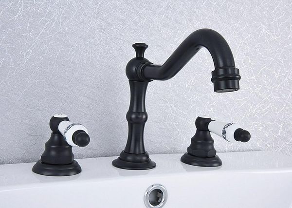 bathroom sink faucets basin black oil rubbed bronze faucet double handle 3 hole deck mounted bathtub cold mixer tap tnf543
bathroom sink faucets basin black oil rubbed bronze faucet double handle 3 hole deck mounted bathtub cold mixer tap tnf543