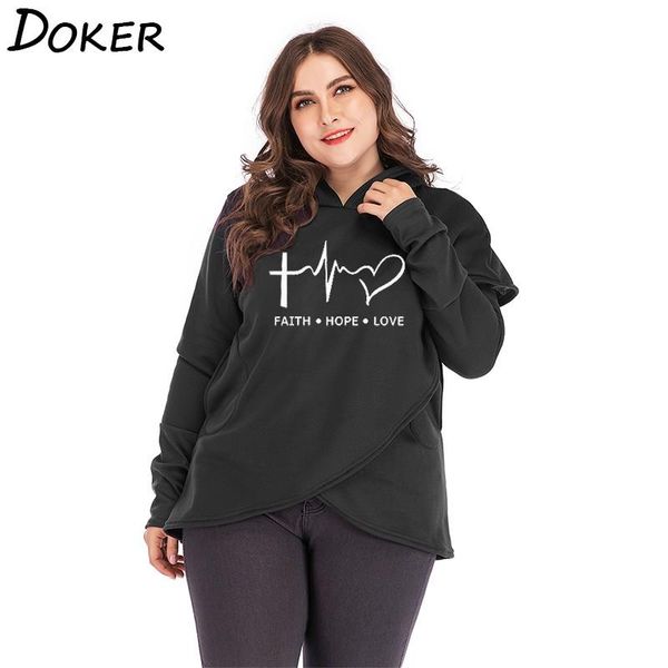 women's hoodies & sweatshirts autumn winter women fashion faith print long sleeve casual streetwear pullovers oversized loose warm, Black
women's hoodies & sweatshirts autumn winter women fashion faith print long sleeve casual streetwear pullovers oversized loose warm, Black