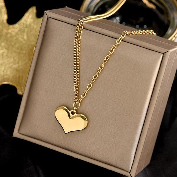 chains titanium steel heart-shaped necklace female love long clavicle chain does not fade sweet sweater, Silver
chains titanium steel heart-shaped necklace female love long clavicle chain does not fade sweet sweater, Silver