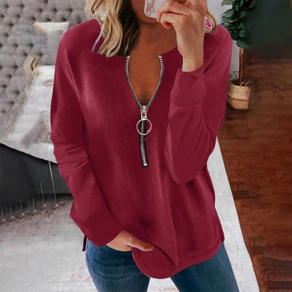 women's t-shirt casual loose zipper v-neck long-sleeve faded flame autumn 2021 fashion splice printing cotton split t-shirts #t1g, White
women's t-shirt casual loose zipper v-neck long-sleeve faded flame autumn 2021 fashion splice printing cotton split t-shirts #t1g, White