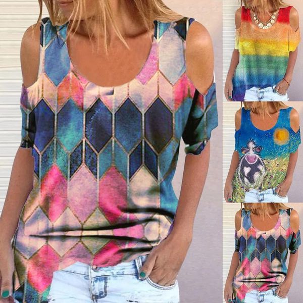 women's t-shirt 2021 tshirt women o-neck collar color 3d printed short sleeve fold casual ropa camisetas harajuku t shirt, White
women's t-shirt 2021 tshirt women o-neck collar color 3d printed short sleeve fold casual ropa camisetas harajuku t shirt, White