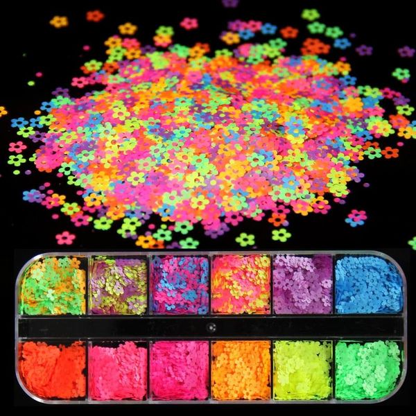 nail glitter 12 grids neon flower design fluorescence sequins flakes colorful slices holiday diy manicure nails art decorations, Silver;gold
nail glitter 12 grids neon flower design fluorescence sequins flakes colorful slices holiday diy manicure nails art decorations, Silver;gold