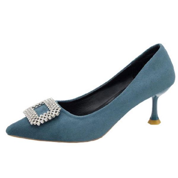 dress shoes 2021 spring women's high heels comfortable shallow rhinestone square buckle pointed toe thin korean version, Black
dress shoes 2021 spring women's high heels comfortable shallow rhinestone square buckle pointed toe thin korean version, Black