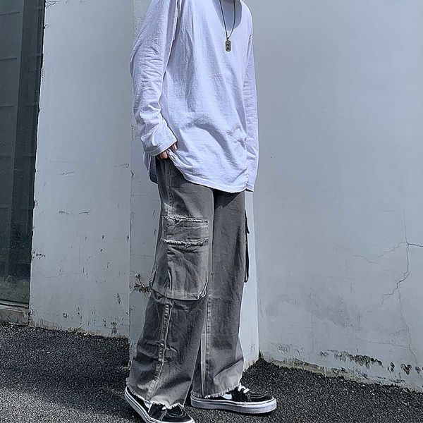 2021 new men's fashionable cargo loose retro-slacks hiphop pants will wear street-style clothes u8h3, Black
2021 new men's fashionable cargo loose retro-slacks hiphop pants will wear street-style clothes u8h3, Black