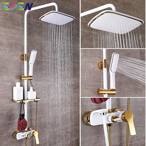 shower set sdsn white gold bathroom shower system quality copper brass bathtub faucet rainfall head spa bath sets
shower set sdsn white gold bathroom shower system quality copper brass bathtub faucet rainfall head spa bath sets
