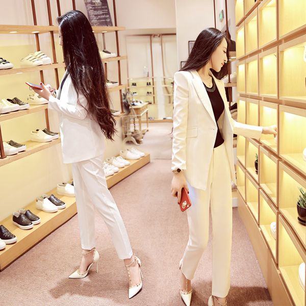 suit women's new fashion ladies small fragrance temperament slim slimming wear nine pants two sets hdgi, White;black
suit women's new fashion ladies small fragrance temperament slim slimming wear nine pants two sets hdgi, White;black