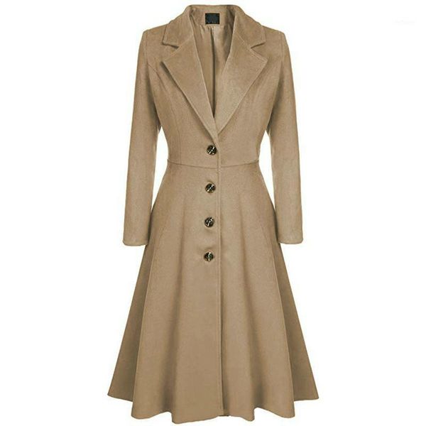 elegant women mix warm winter long coat neck back a breast woman office work swing female overcoat manteau women's wool & blends, Black
elegant women mix warm winter long coat neck back a breast woman office work swing female overcoat manteau women's wool & blends, Black