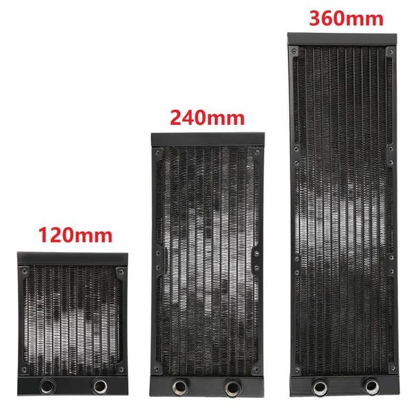 fans & coolings 120/240/360mm aluminum computer radiator water cooling row cpu heat exchanger 12 tubes g1/4 thread for pc system
fans & coolings 120/240/360mm aluminum computer radiator water cooling row cpu heat exchanger 12 tubes g1/4 thread for pc system