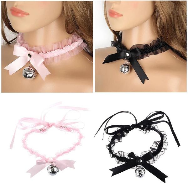 chokers adjustable lace choker with bell sweet cute cosplay gothic necklaces collar for women girls detachable party jewelry, Golden;silver
chokers adjustable lace choker with bell sweet cute cosplay gothic necklaces collar for women girls detachable party jewelry, Golden;silver