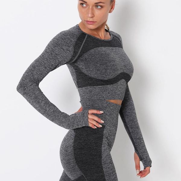 yoga outfits seamless long sleeve women shirt running workout t-shirts solid sports shirts quick dry fitness gym crop 1, White;red
yoga outfits seamless long sleeve women shirt running workout t-shirts solid sports shirts quick dry fitness gym crop 1, White;red