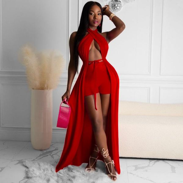 women's tracksuits hirigin women beach holidays matching set party club outfits wrap halter long split skirt cover up shorts two piece, Gray
women's tracksuits hirigin women beach holidays matching set party club outfits wrap halter long split skirt cover up shorts two piece, Gray