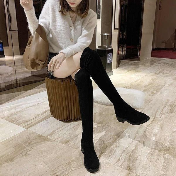 boots women's faux suede over the knee lace up high heels slim thighs botas 35-40 thigh, Black
boots women's faux suede over the knee lace up high heels slim thighs botas 35-40 thigh, Black