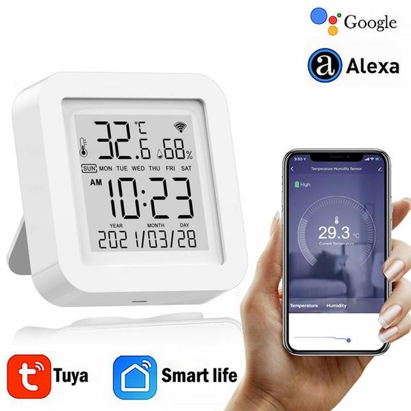 smart home control tuya digital lcd indoor convenient temperature sensor humidity meter thermometer hygrometer gauge with alexa google assis
smart home control tuya digital lcd indoor convenient temperature sensor humidity meter thermometer hygrometer gauge with alexa google assis