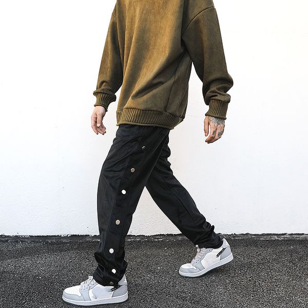 men's pants suede sweatpants, sweatpants with double-sided velvet buttons for racing yi3l, Black
men's pants suede sweatpants, sweatpants with double-sided velvet buttons for racing yi3l, Black