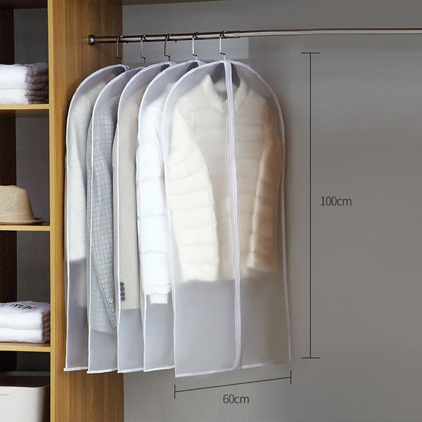 storage bags 5pcs clothing bag dust cover suit washable household hanging transparent coat
storage bags 5pcs clothing bag dust cover suit washable household hanging transparent coat