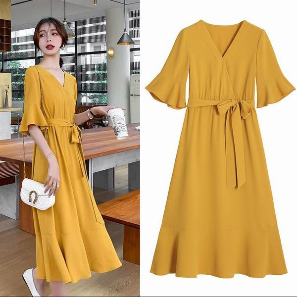 2021 plus new size summer yellow elegant neck cotton party women ruffled belt robe femme streetwear long ar7p, Black;gray
2021 plus new size summer yellow elegant neck cotton party women ruffled belt robe femme streetwear long ar7p, Black;gray