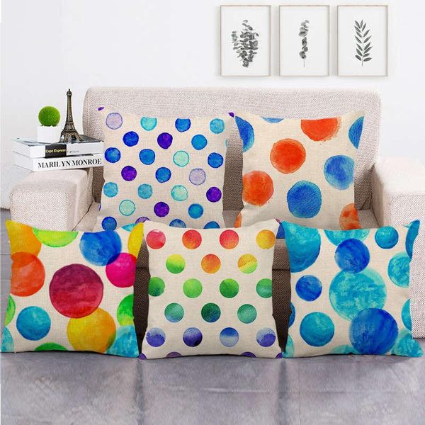 one side print cushion cover linen colorful dot throw pillow cases for home sofa seat cute decoration 45x45cm customs made
one side print cushion cover linen colorful dot throw pillow cases for home sofa seat cute decoration 45x45cm customs made