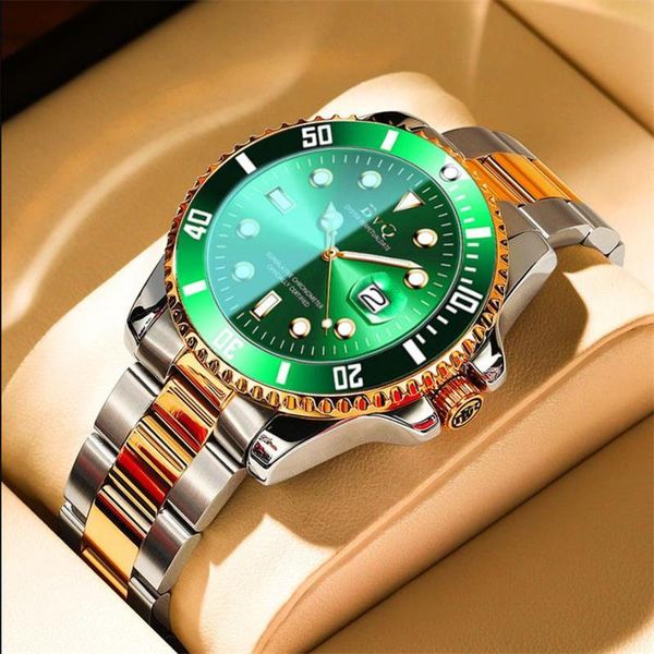 wristwatches genuine watch business men's wrist stainless steel strap waterproof calendar date male quartz movement watches a4198, Slivery;brown
wristwatches genuine watch business men's wrist stainless steel strap waterproof calendar date male quartz movement watches a4198, Slivery;brown
