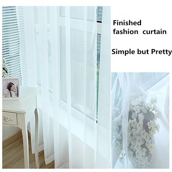 fashion white curtains custom made finished curtain window voile tulle curtain living room window screening home decoration
fashion white curtains custom made finished curtain window voile tulle curtain living room window screening home decoration