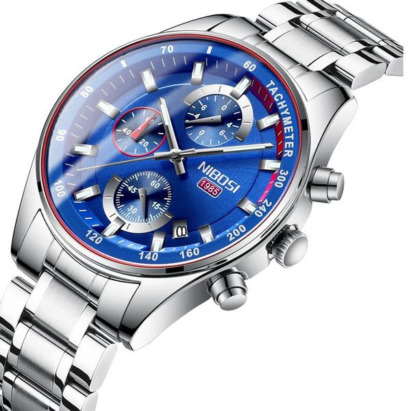 wristwatches niobosi blue watches mens 2021 man watch waterproof full steel band chronograph men clock relogio masculino, Slivery;brown
wristwatches niobosi blue watches mens 2021 man watch waterproof full steel band chronograph men clock relogio masculino, Slivery;brown