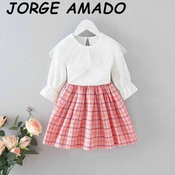 girls clothing set white big petals collar +red plaid skirt 2pcs outfits suit toddler girl clothes e20127 210610
girls clothing set white big petals collar +red plaid skirt 2pcs outfits suit toddler girl clothes e20127 210610