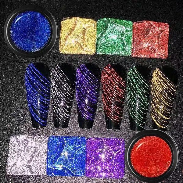 nail gel reflective glitter spider silver gold line for nails art manicure varnishes drawing painting uv polish, Red;pink
nail gel reflective glitter spider silver gold line for nails art manicure varnishes drawing painting uv polish, Red;pink