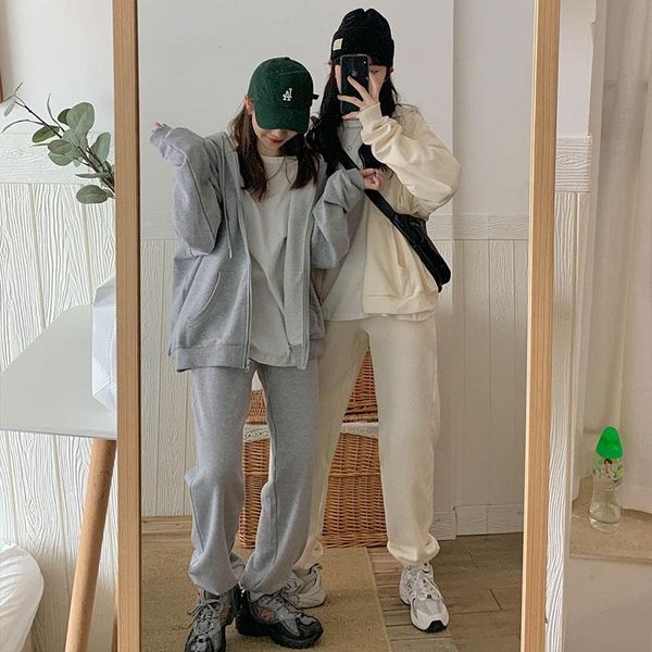 women's two piece pants 5 color set women 2021 autumn and winter korean style jacket womens+casual 2 pcs clothing (x1595), White
women's two piece pants 5 color set women 2021 autumn and winter korean style jacket womens+casual 2 pcs clothing (x1595), White