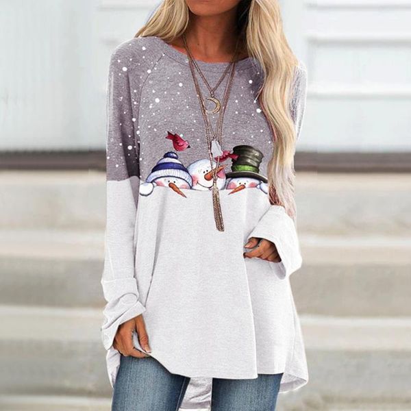 women's blouses & shirts women christmas print graphic blouse autumn plus size long sleeve o neck loose oversized casual female tee, White
women's blouses & shirts women christmas print graphic blouse autumn plus size long sleeve o neck loose oversized casual female tee, White