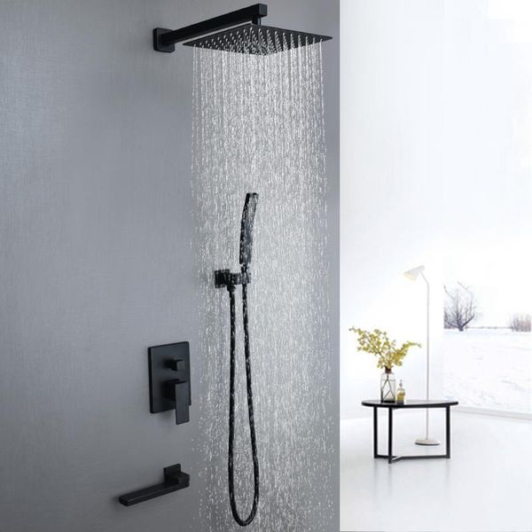 bathroom shower sets black rainfall faucet set wall mount brass head mixer taps concealed install bath tap
bathroom shower sets black rainfall faucet set wall mount brass head mixer taps concealed install bath tap