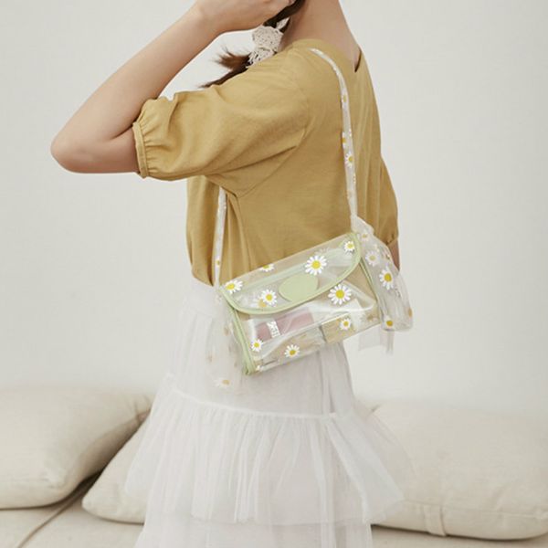 daisy jelly shoulder bag 2020 summer autumn korean personalized phone bag women transparent pvc small handbag composite tote, Black;red
daisy jelly shoulder bag 2020 summer autumn korean personalized phone bag women transparent pvc small handbag composite tote, Black;red