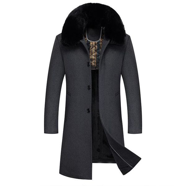 winter old wool coat male add rongchang paragraph collars dad woolen cloth trench coat grandpa menswear, Black
winter old wool coat male add rongchang paragraph collars dad woolen cloth trench coat grandpa menswear, Black