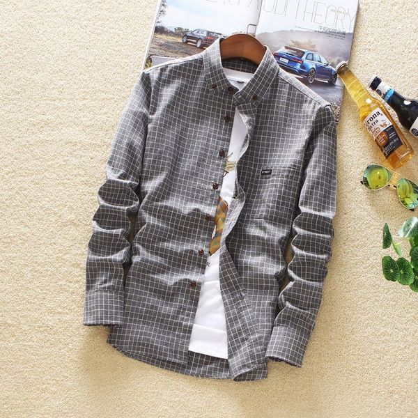 men's casual shirts young shirt regular slim fit long sleeve small plaid bottom wear business cotton youth, White;black
men's casual shirts young shirt regular slim fit long sleeve small plaid bottom wear business cotton youth, White;black
