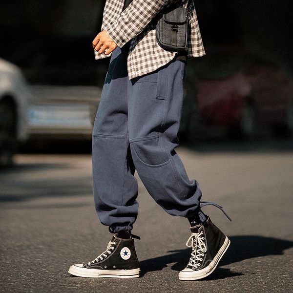 2021 new fitting straight wide legs can tie foot draw rope casual men's pants 2i4b, Black
2021 new fitting straight wide legs can tie foot draw rope casual men's pants 2i4b, Black