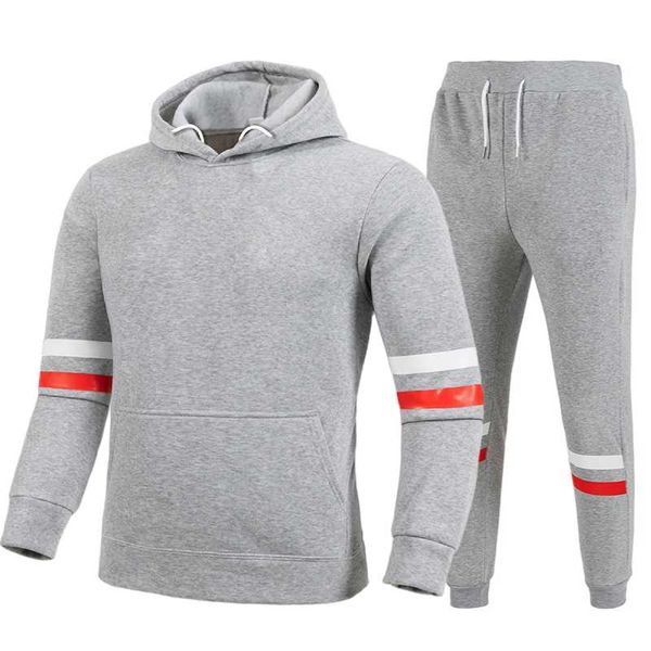 men's tracksuits brand clothing autumn and winter pullover hoodie + pants two-piece casual sportswear 2, Gray
men's tracksuits brand clothing autumn and winter pullover hoodie + pants two-piece casual sportswear 2, Gray