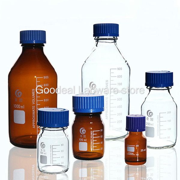 lab supplies 1pcs laboratory 25ml to 1000ml transparent/brown glass reagent bottle with blue caps
lab supplies 1pcs laboratory 25ml to 1000ml transparent/brown glass reagent bottle with blue caps