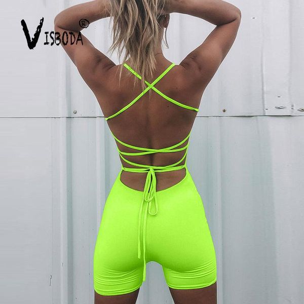 women's jumpsuits & rompers women bandage playsuit neon green cross band lace up backless jumpsuit 2021 fashion female summer pink slee, Black;white
women's jumpsuits & rompers women bandage playsuit neon green cross band lace up backless jumpsuit 2021 fashion female summer pink slee, Black;white