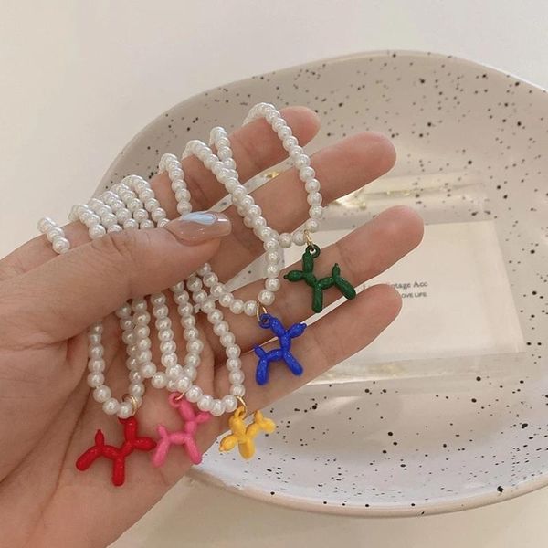 pendant necklaces 2021 cute puppy colorful glazed cartoon little dog pearl necklace for women girls birthday aesthetic jewelry gifts, Silver
pendant necklaces 2021 cute puppy colorful glazed cartoon little dog pearl necklace for women girls birthday aesthetic jewelry gifts, Silver